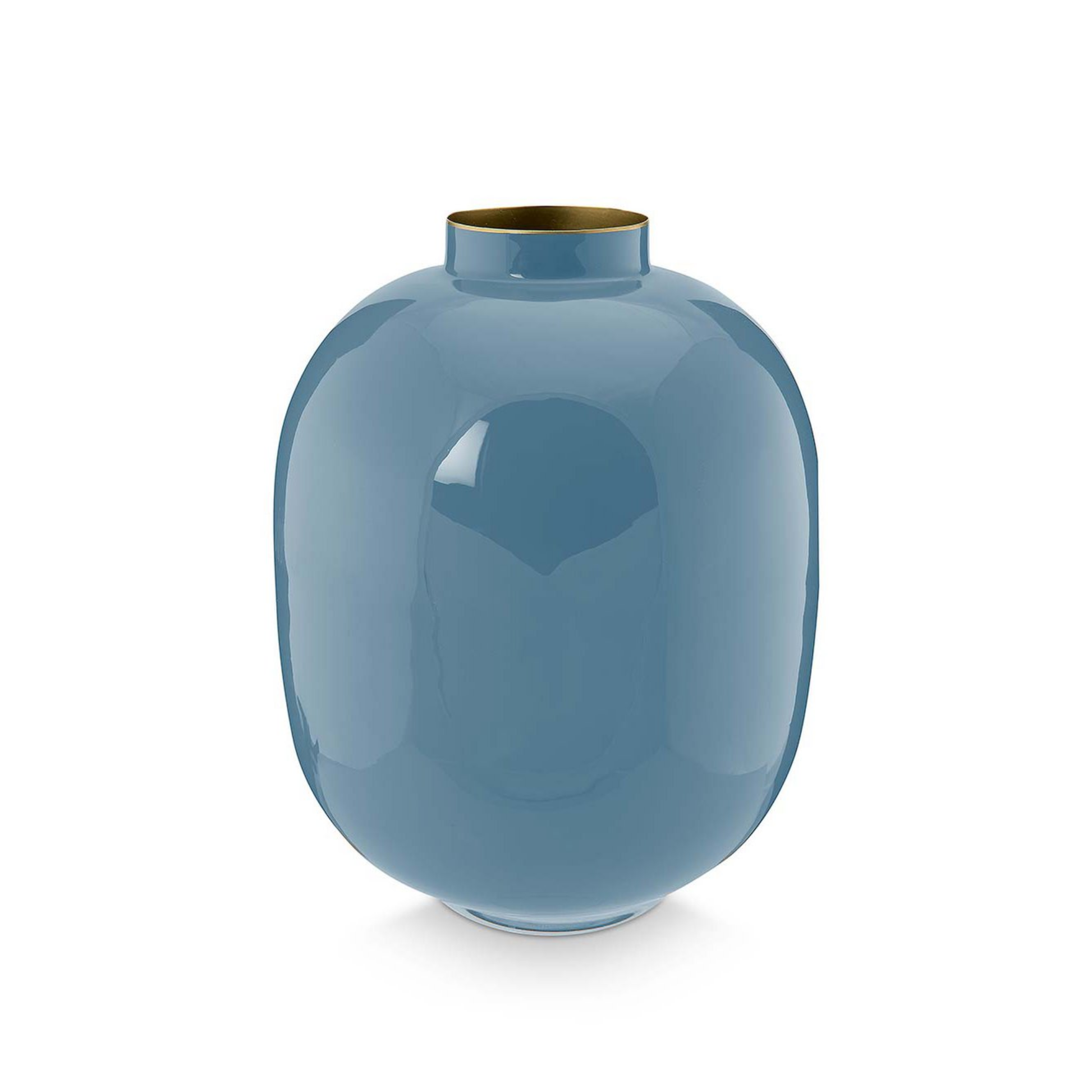 Metalen Vaas Blauw – 32 cm
