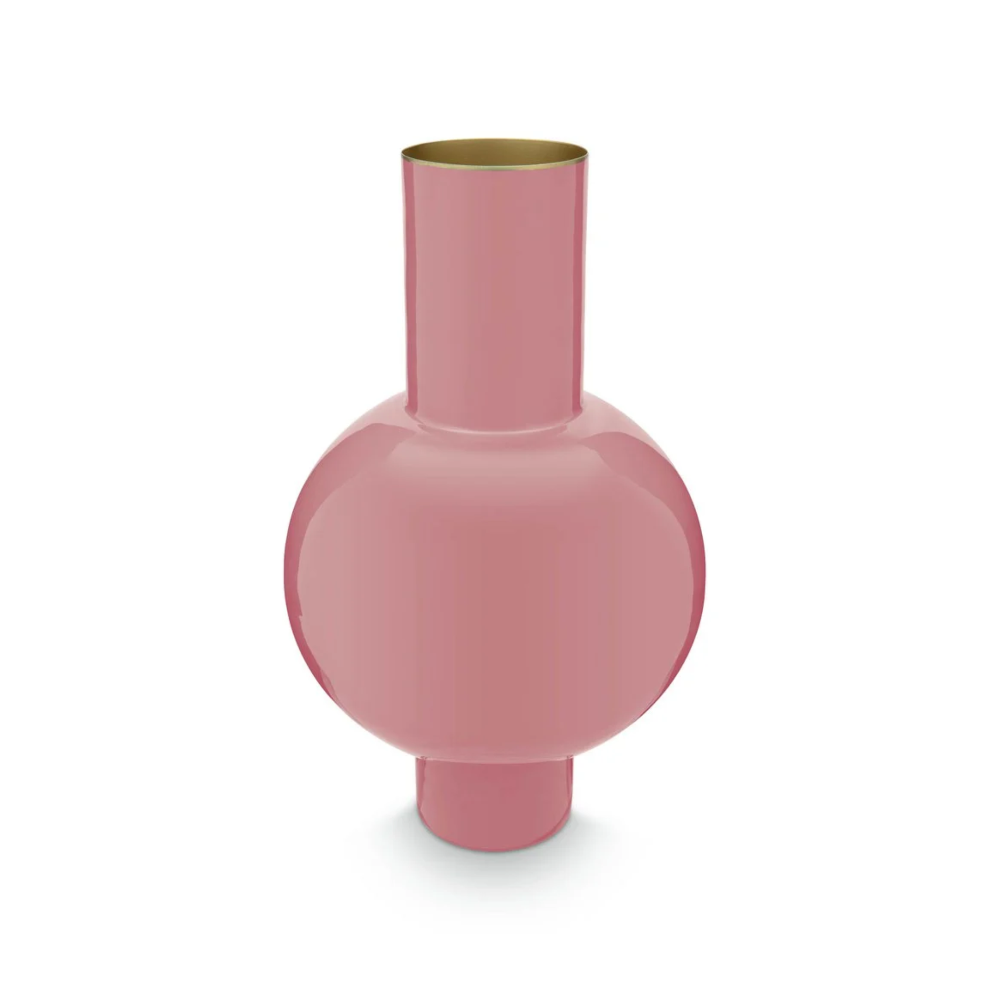 Roze Metalen Vaas Medium – 40 cm