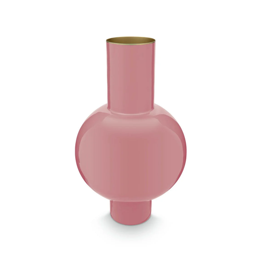 Roze Metalen Vaas Medium – 40 cm